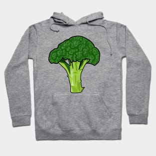 Broccoli cartoon illustration Hoodie